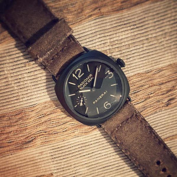 Panerai Radiomir Straps - Canvas Brown