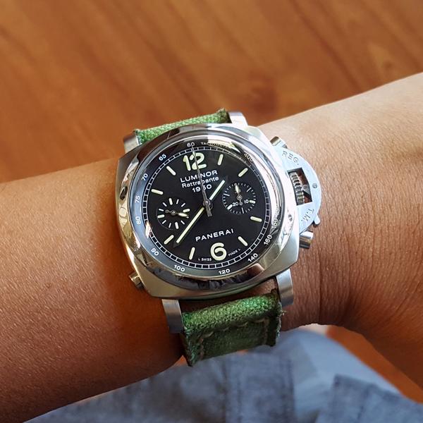 Panerai Luminor Straps - Canvas Lime Green No. 4