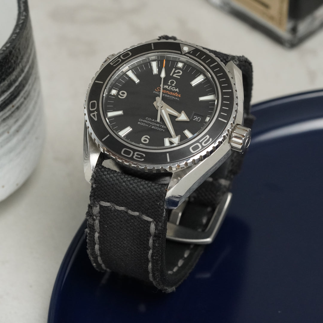 Omega Straps - Canvas Noir