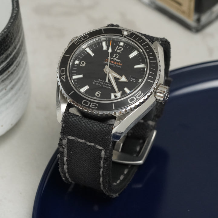 Omega Straps - Canvas Noir