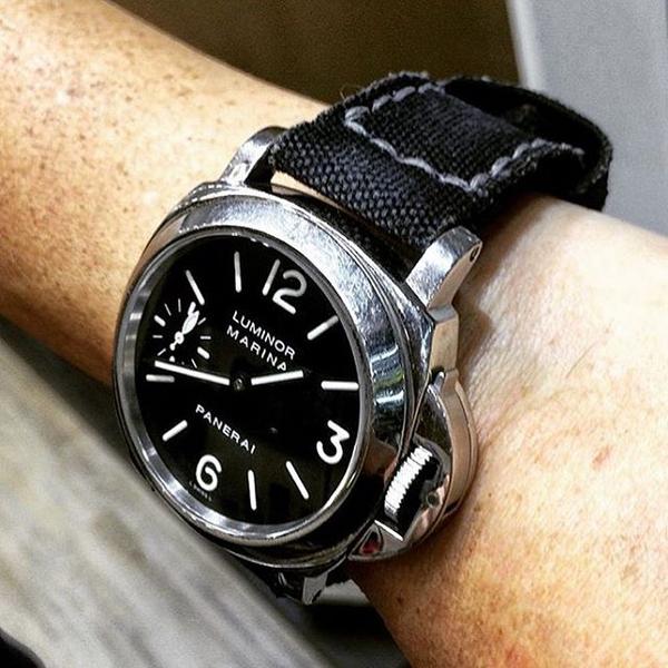 Panerai Luminor Straps - Canvas Noir