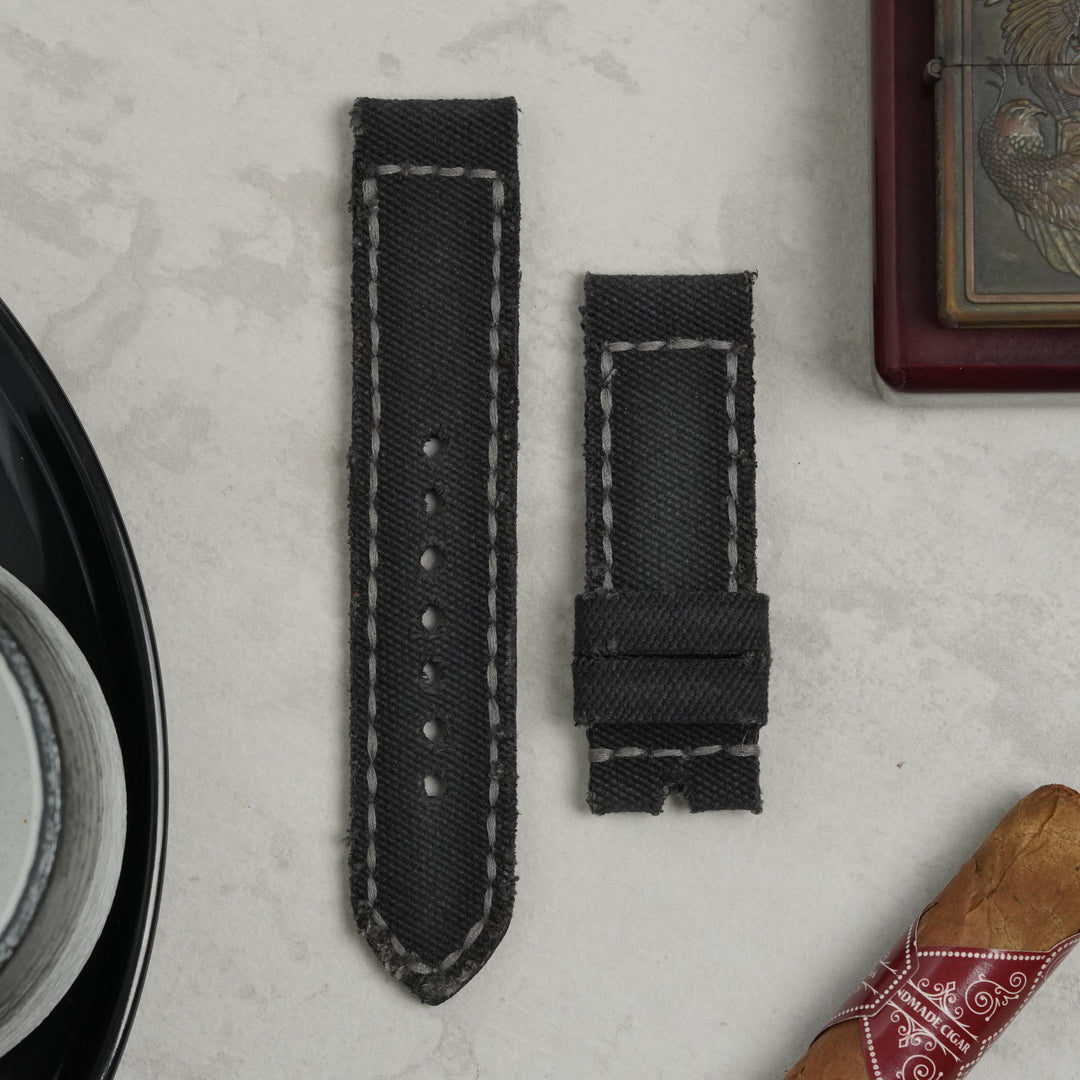 Omega Straps - Canvas Noir