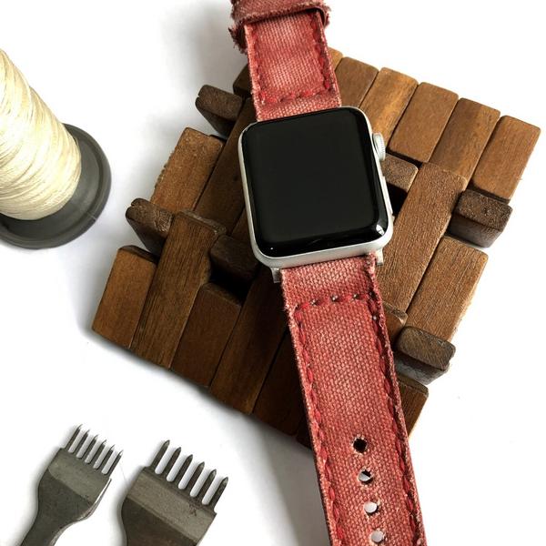 Apple Watch Straps - Canvas Red No . 1