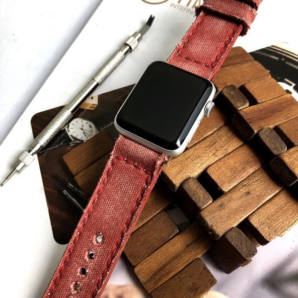 Apple Watch Straps - Canvas Red No . 1