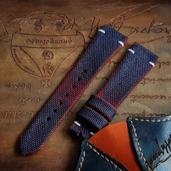 Two Tone Canvas Blue-Red