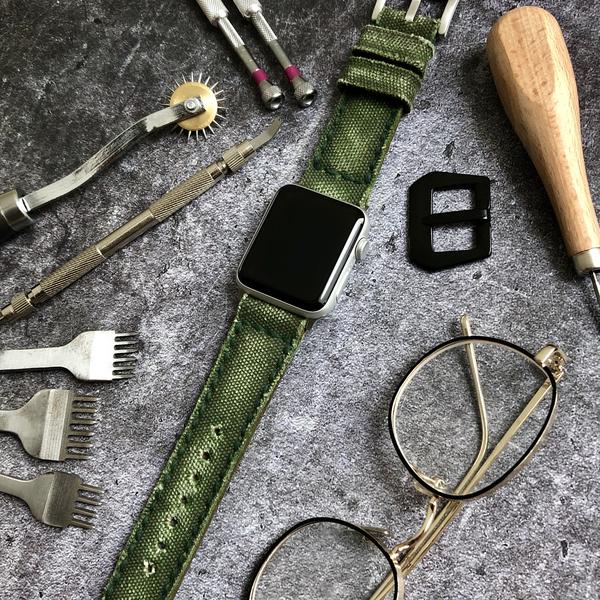 Apple Watch Straps - Canvas Verte