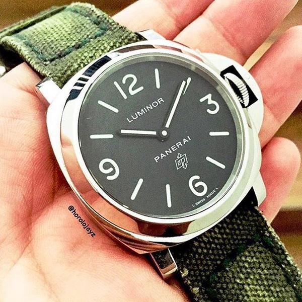 Panerai Luminor Straps - Canvas Verte