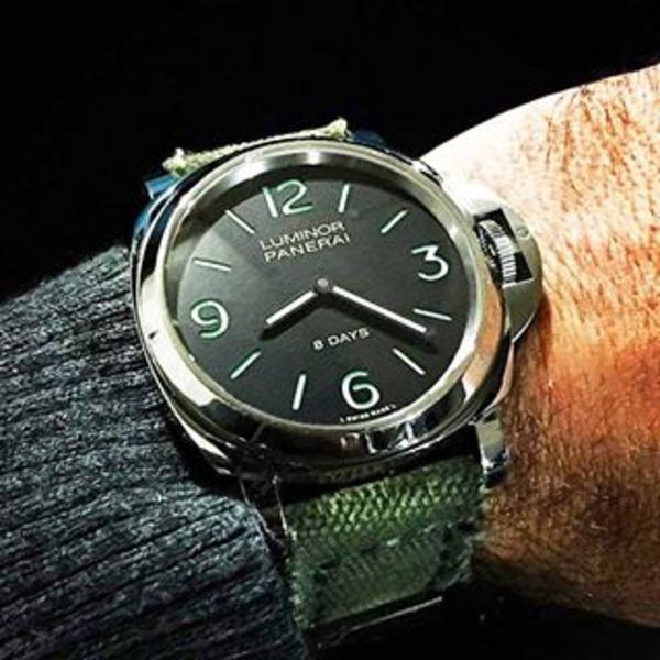 Panerai Luminor Straps - Canvas Verte