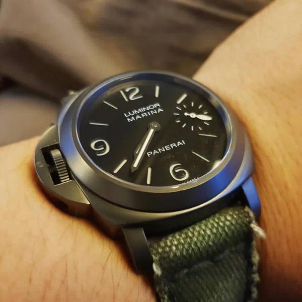 Panerai Luminor Straps - Canvas Verte