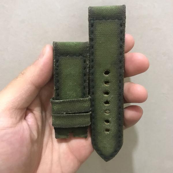 Panerai Luminor Straps - Canvas Verte