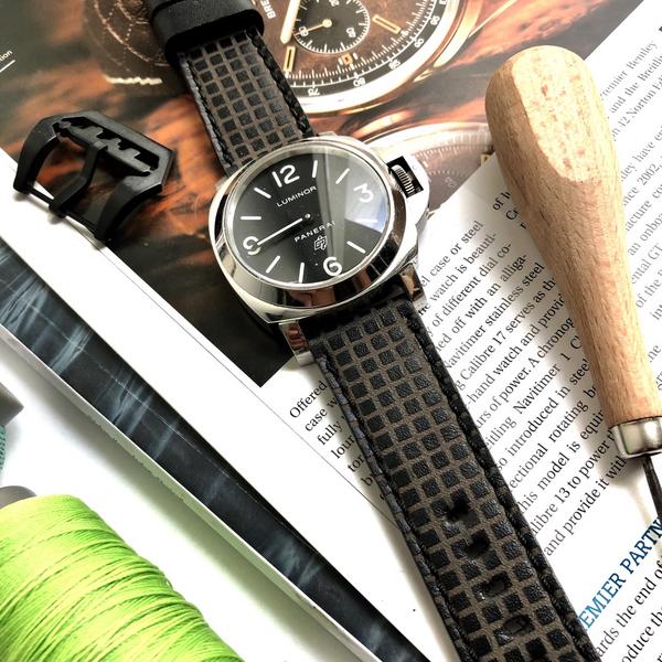 Panerai Luminor Straps - Chessboard Black