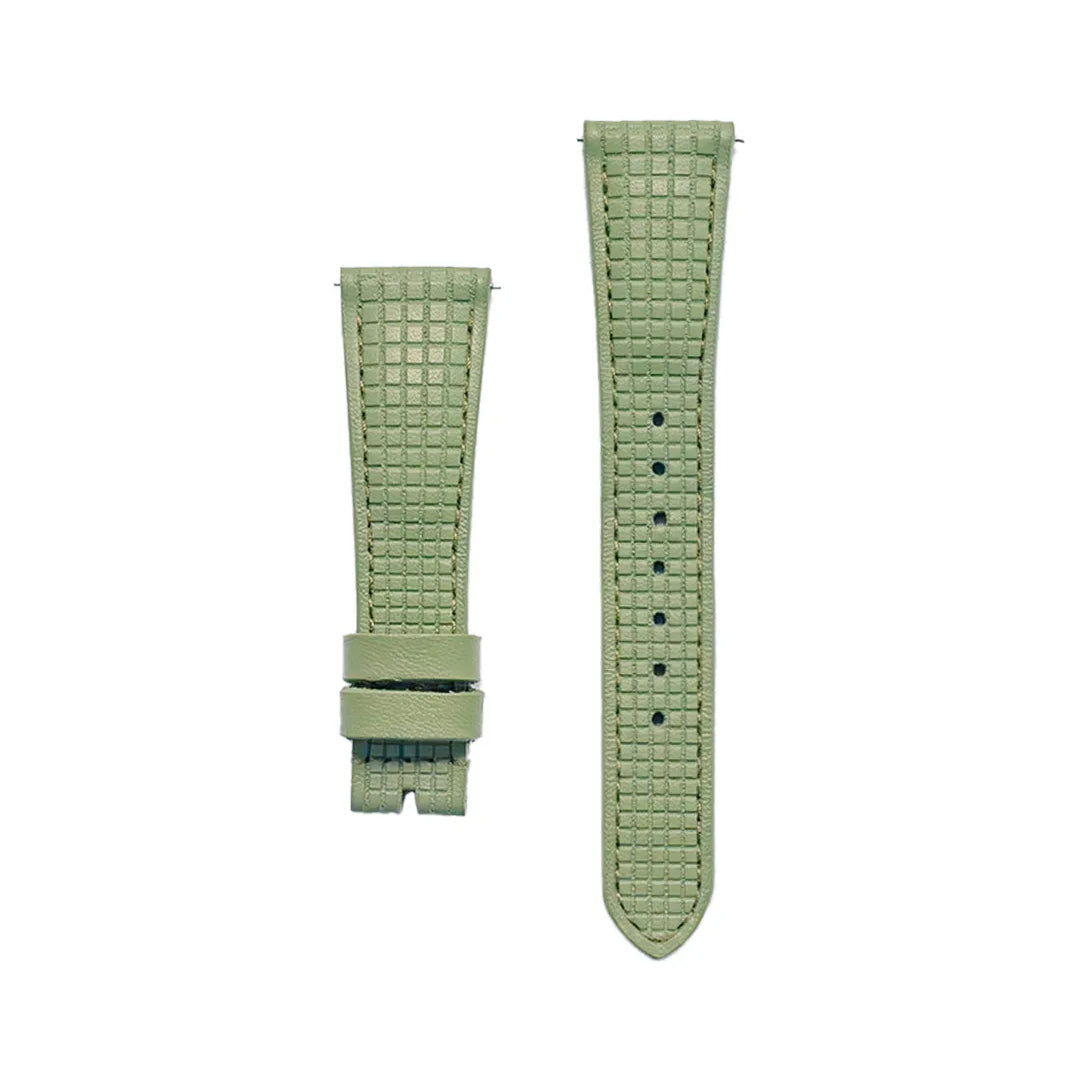 Patek Philippe Straps - Chessboard Fern Green