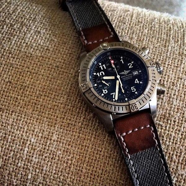 Breitling Straps - Combat Canvas Grey