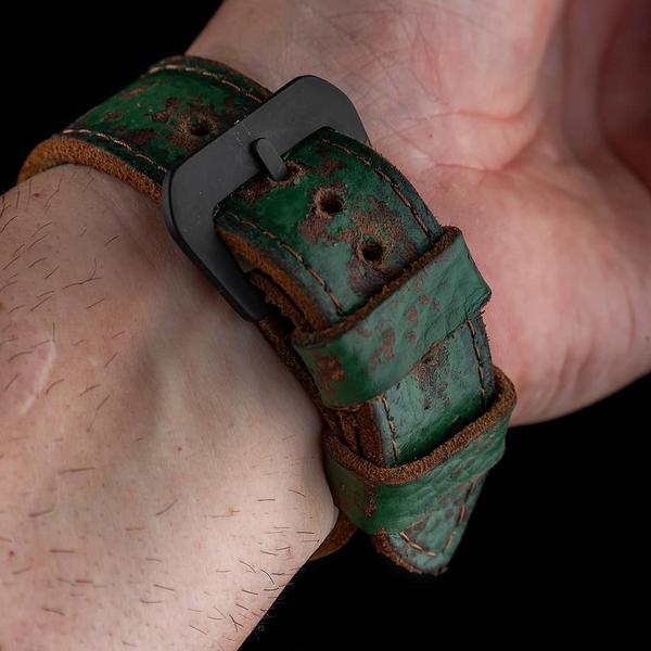 Panerai Luminor Straps - Green Coral