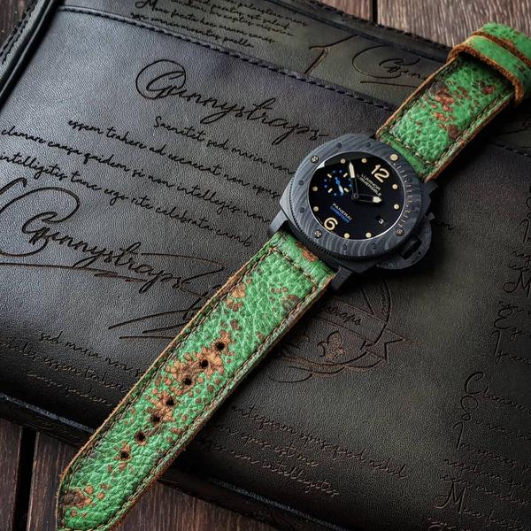 Panerai Submersible Straps - Green Coral