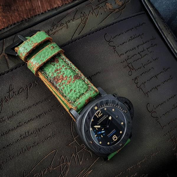 Panerai Submersible Straps - Green Coral