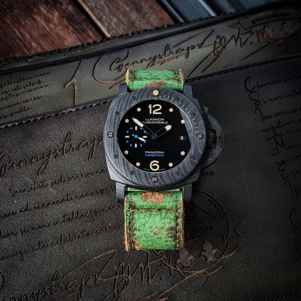 Panerai Submersible Straps - Green Coral