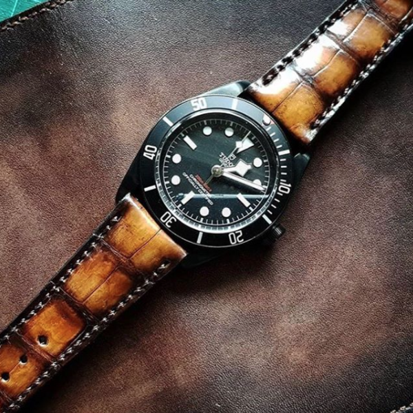 Tudor Straps - Fire Croco