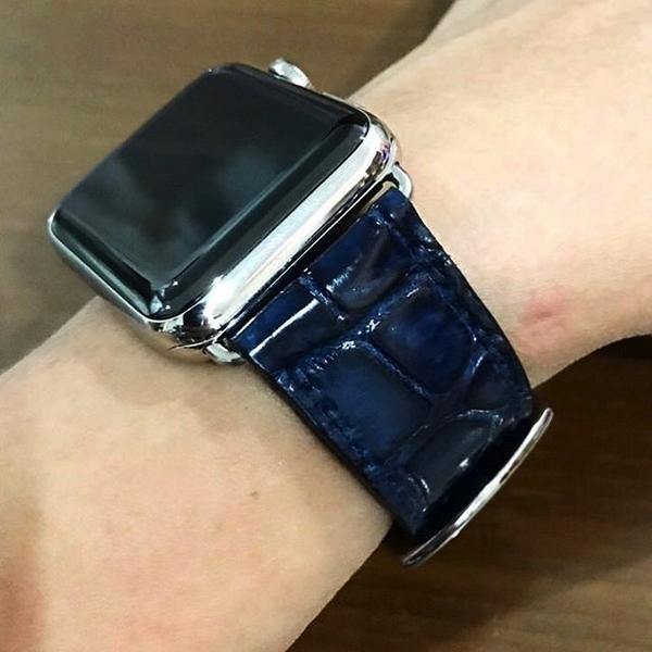 Apple Watch Straps - Croco Midnight Blue