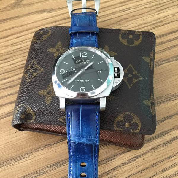 Panerai Luminor Straps - Sodalite Croco