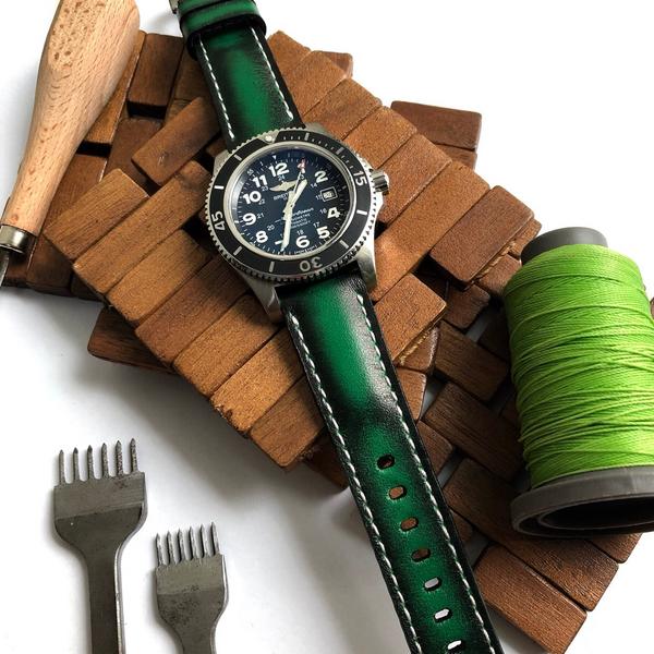 Breitling Straps - Deep Green