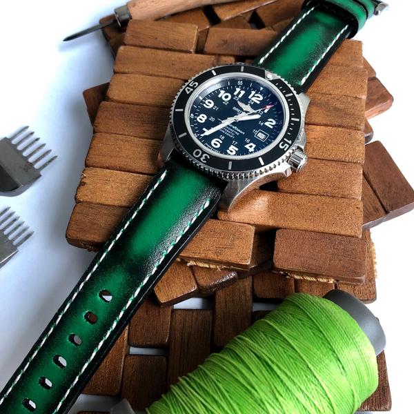 Breitling Straps - Deep Green