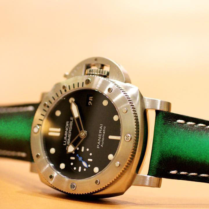 Panerai Submersible Straps - Deep Green