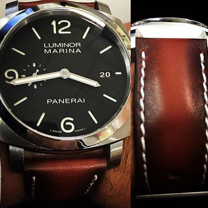 Panerai Luminor Straps - Deep Red