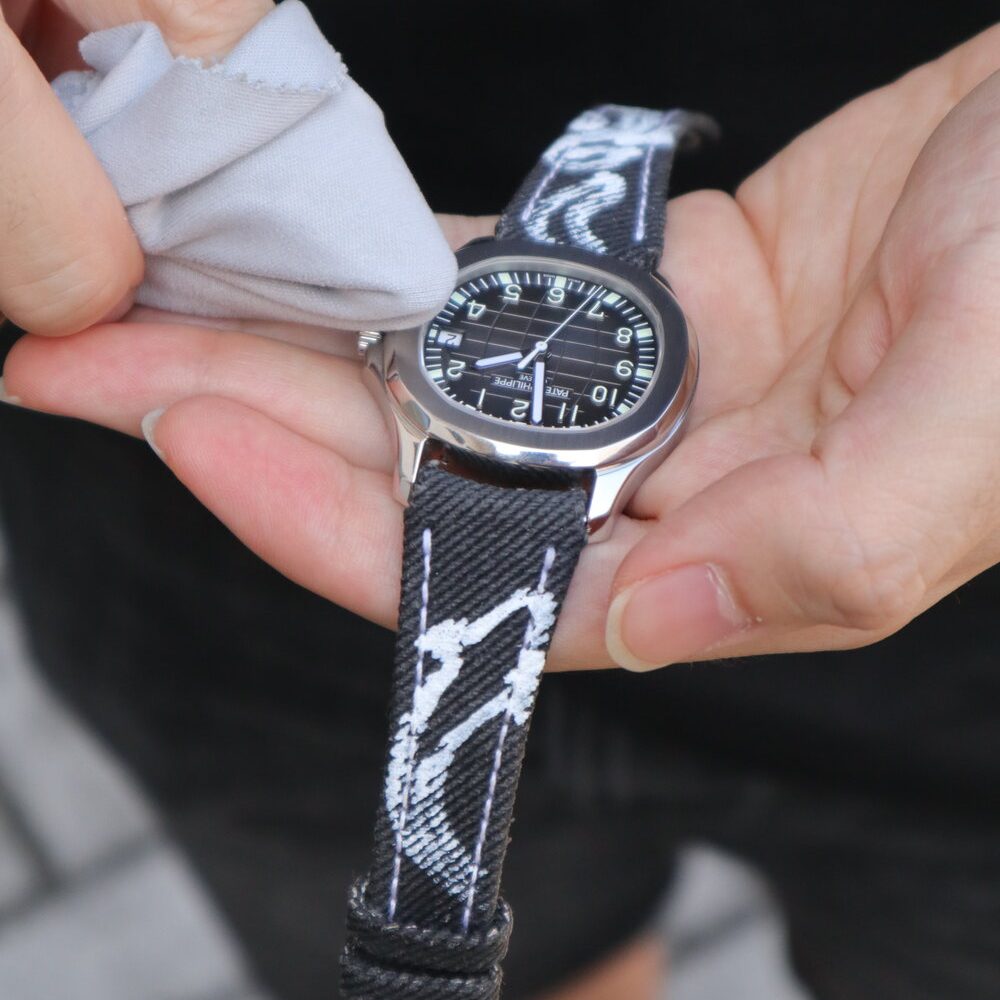 Black Calli Denim Strap