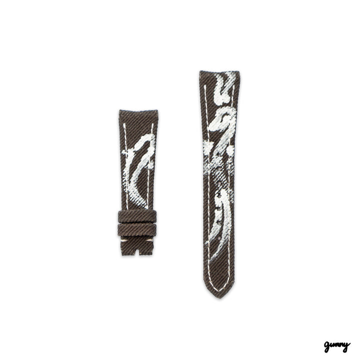 Patek Philippe Straps -  Dark Brown Calli Denim