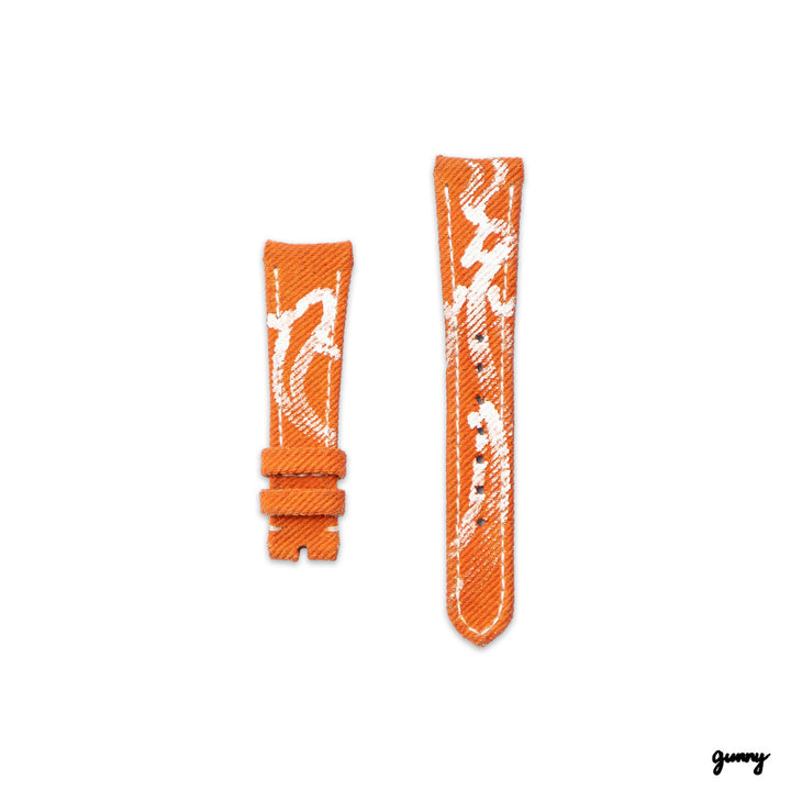 Orange Calli Denim Strap