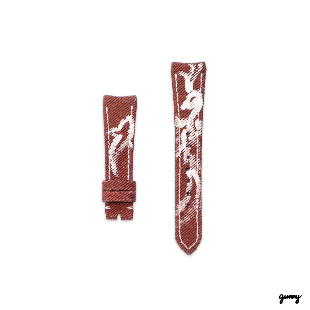 Patek Philippe Straps - Denim Calli Red