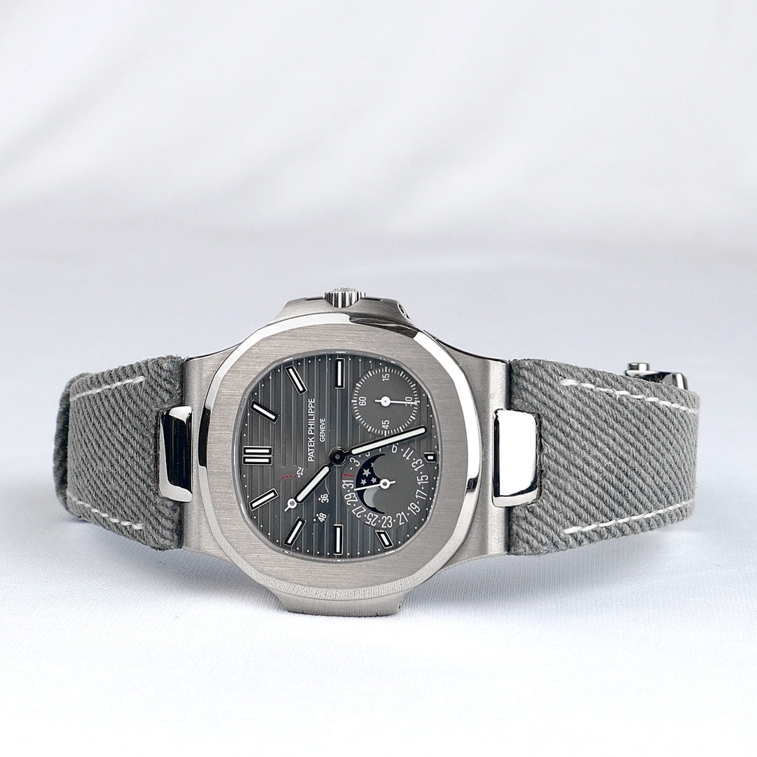 Patek Philippe Straps - Grey Denim Strap