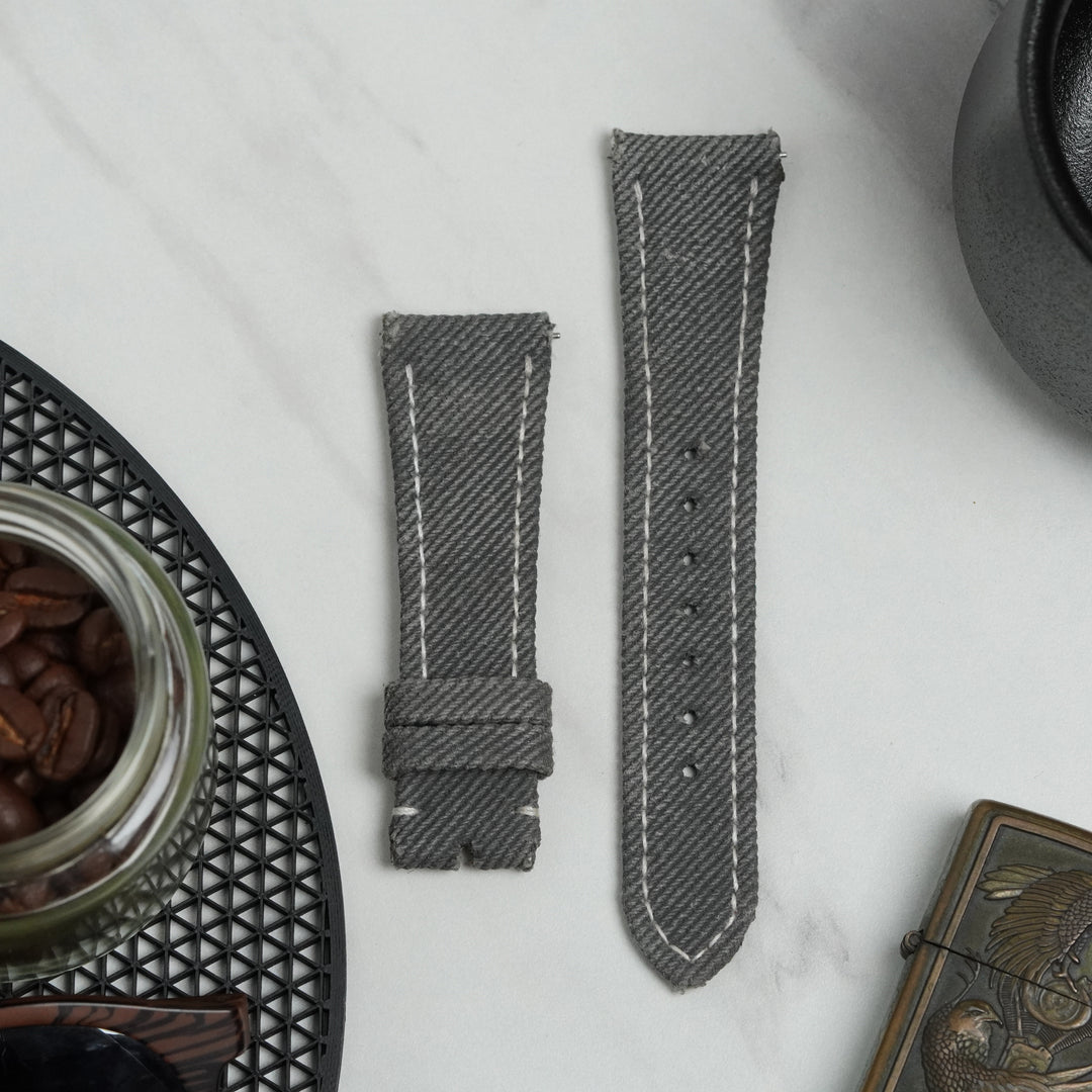 Ready Stock 21mm - Grey Denim Strap