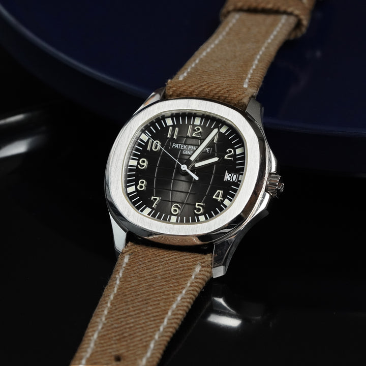 Patek Philippe Straps - Light Brown Denim Strap