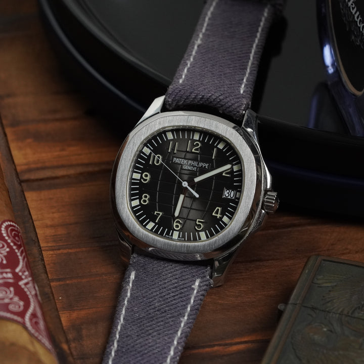 Ready Stock 21mm - Purple Denim Strap