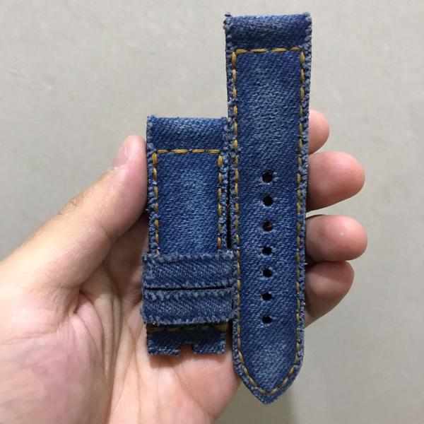 Breitling Straps - Denim Washed