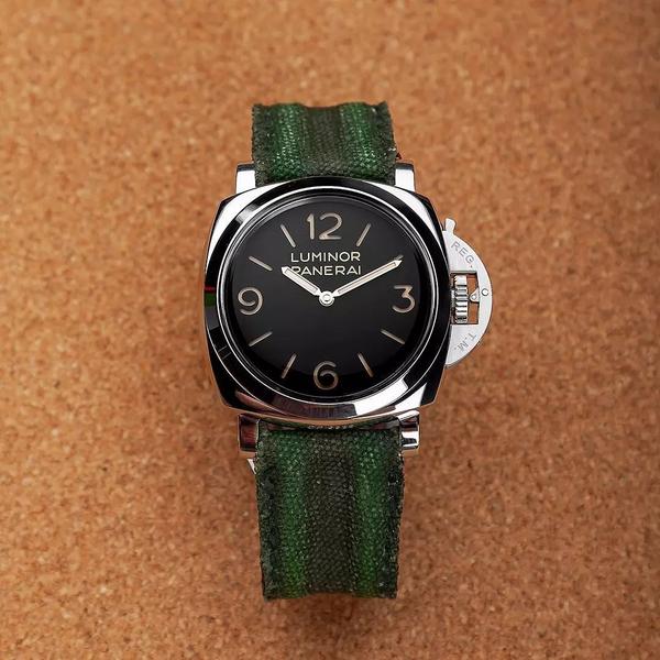 Panerai Luminor Straps - Double Muscular Vintage Green Canvas