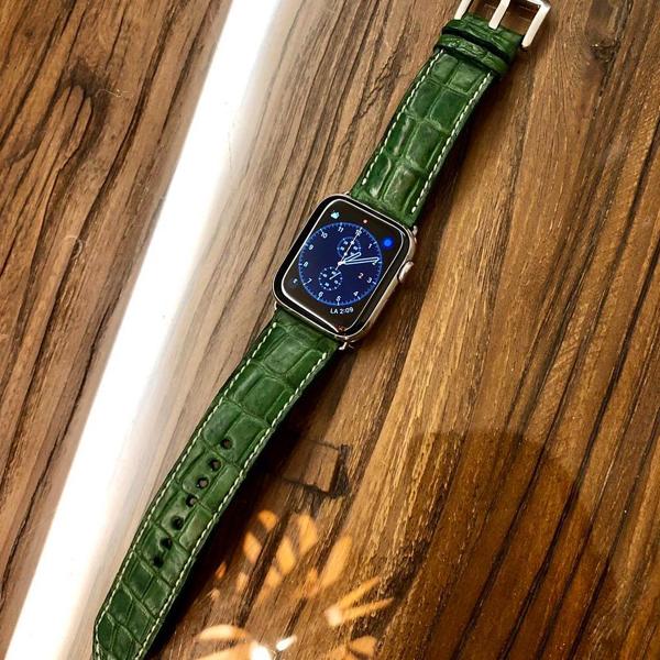 Apple Watch Straps - Croco Green Emerald