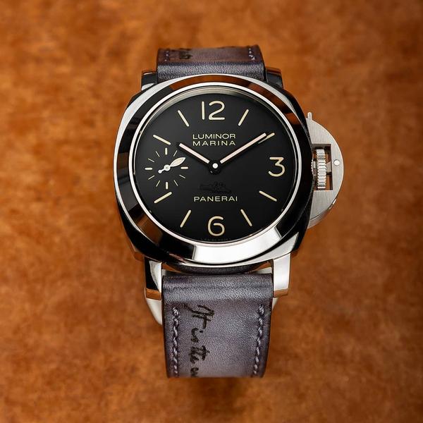 Panerai Luminor Straps - Grey Patina Scritto