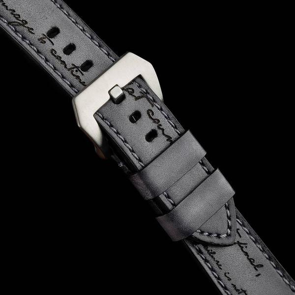 Panerai Luminor Straps - Grey Patina Scritto