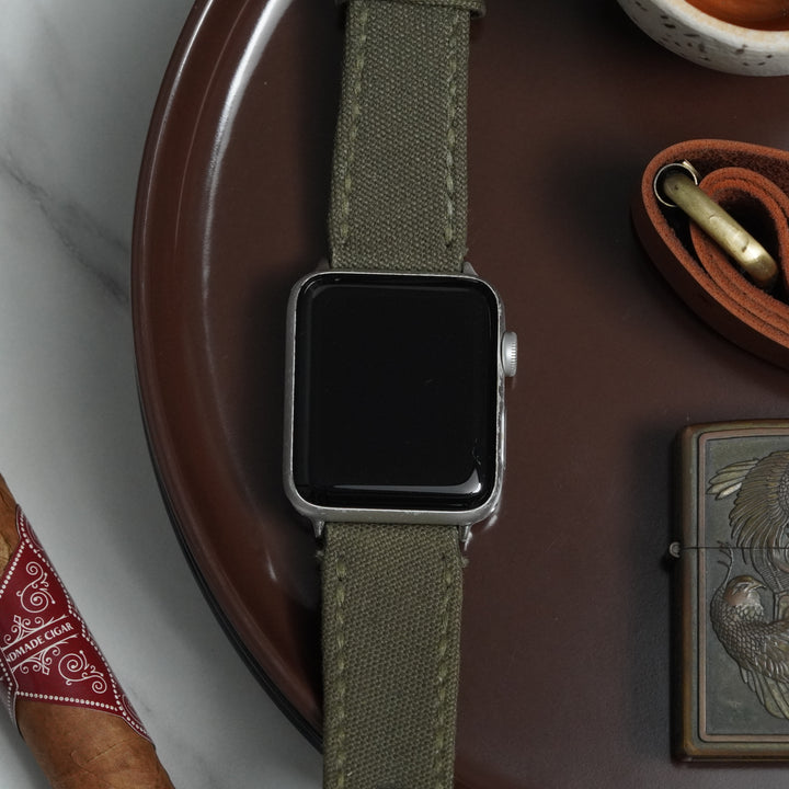Apple Watch Straps - Japanese Canvas Basil