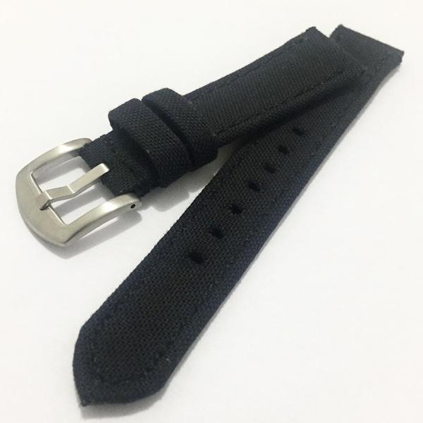 Breitling Straps - Black Canvas