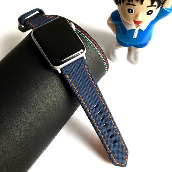 Apple Watch Straps - Japanese Canvas Royal Blue