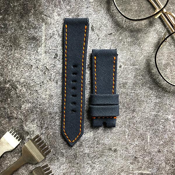 Panerai Luminor Straps - Japanese Canvas Royal Blue