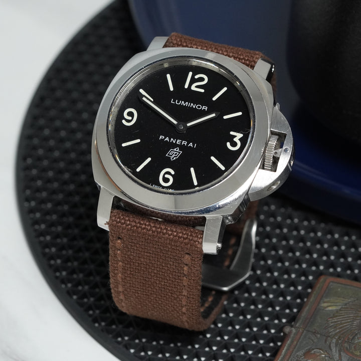 Panerai Luminor Straps - Japanese Canvas Coffe Brown