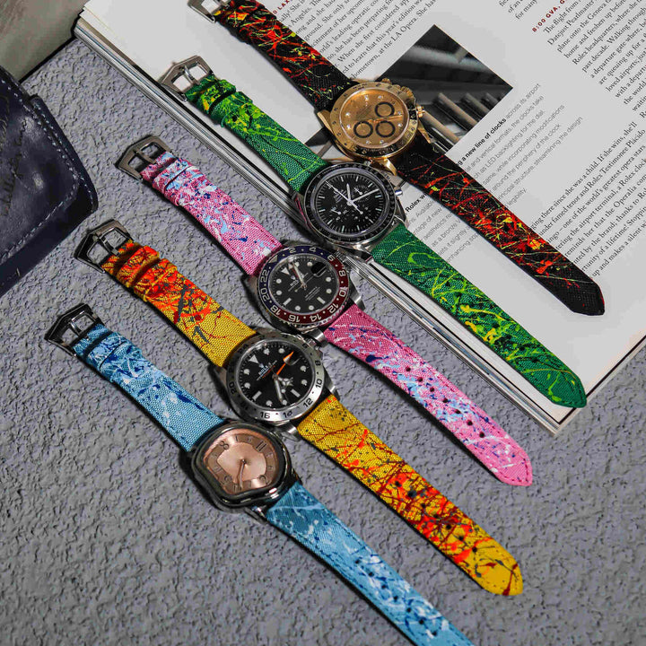 Kevlar Paint Splat Green Strap