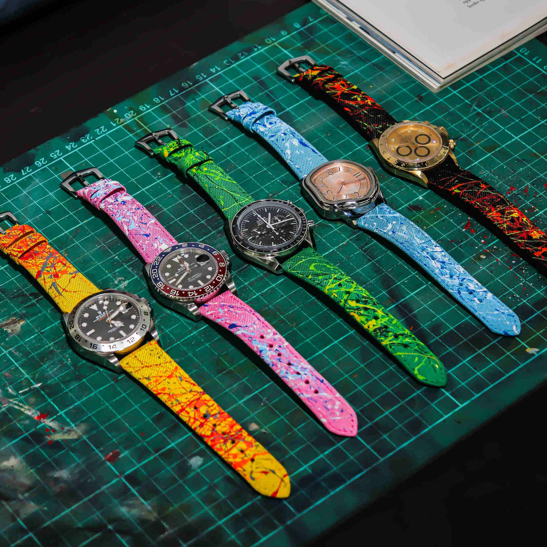 Kevlar Paint Splat Green Strap