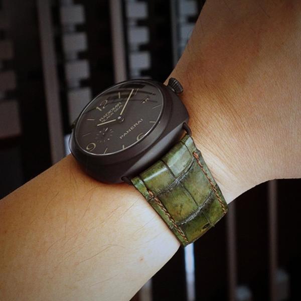 Panerai Radiomir Straps - Moss Croco