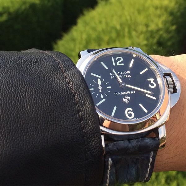 Panerai Luminor Straps - Dark Navy Blue Croco